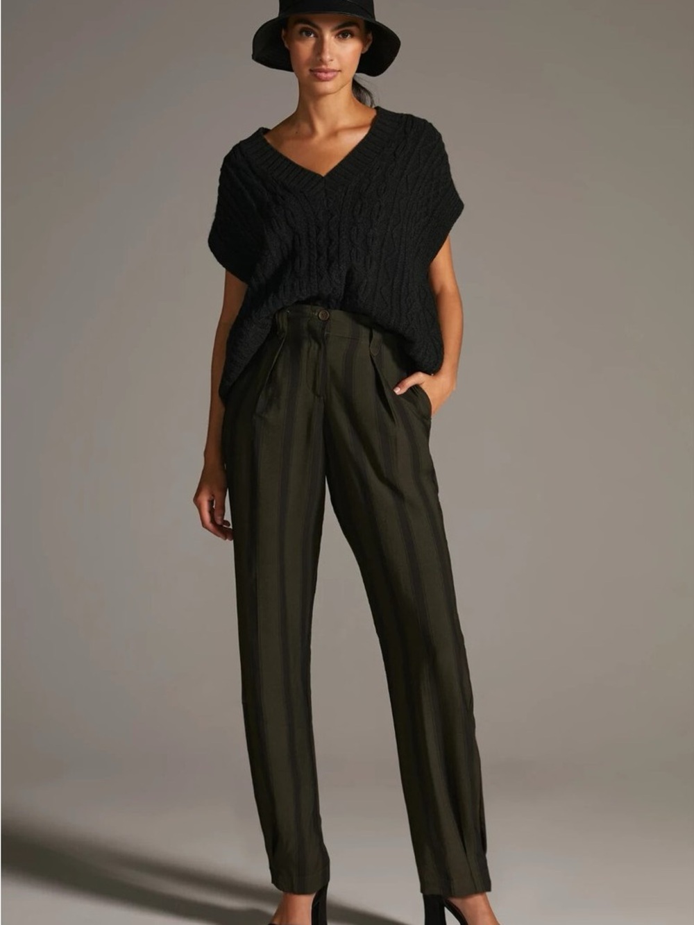 Anthropologie Tiny Pleated Fairfax Pants - Picture 2 of 8